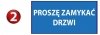 Tabliczka na drzwi proszę zamykać drzwi 20/10cm (odblask)